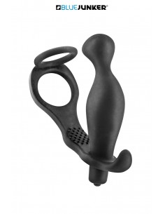 Plug anal stimulateur de prostate vibrant avec cockring intégré