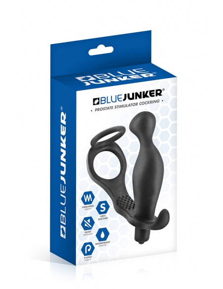 Boite du Plug anal stimulateur de prostate vibrant avec cockring intégré.
