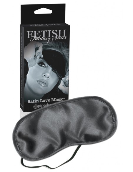 Bandeau Fetish SM en Satin noir et sa boite