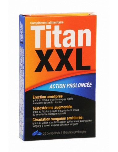 Aphrodisiaque Titan XXL boite de 20 compimés