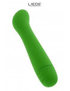 Vibromasseur 100% silicone spécial point G vert 2
