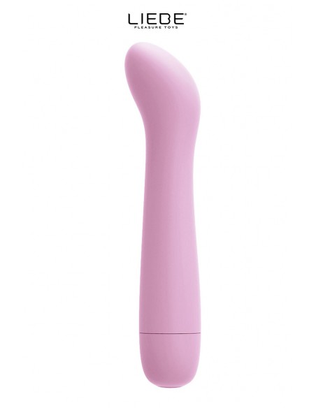 Vibromasseur 100% silicone spécial point G rose