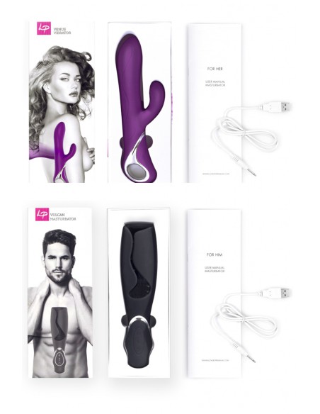 Coffret 2 sextoys pour couple Venus et Vulcan notice