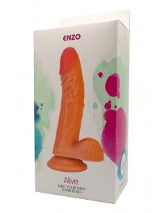 Beau phallus réaliste aux dimensions généreuses (21 x 4,3 cm) avec ventouse 2