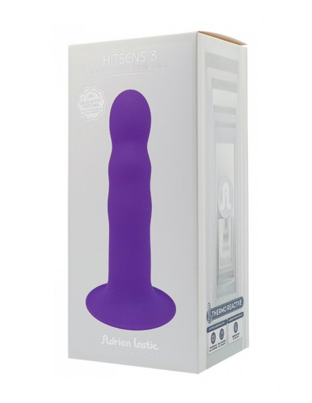 Boite du Godemichet double densité Hitsens 3 violet 18cm