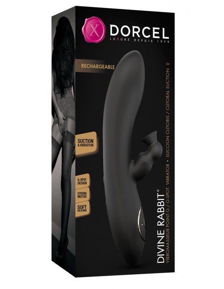 Boite du Vibromasseur Suceur de clitoris Divine Rabbit Dorcel